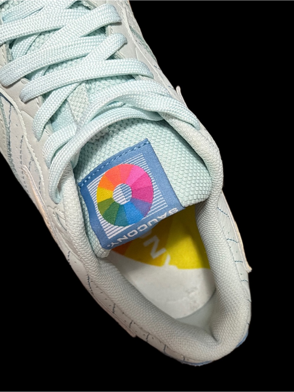 Saucony 3D GRID HURRICANE “Chromatic Pack” Light blue/White Men’s 10.5 NEW - Picture 10 of 13